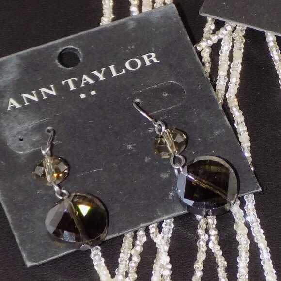 Lot 3 New w/$94 Tags Ann Taylor Jewelry Bundle.  Necklace, Earrings & Barrettes - Picture 9 of 10